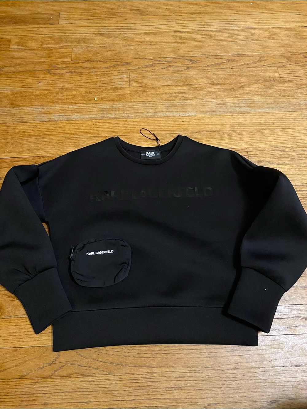 Karl Lagerfeld Kids Black Logo Sweatshirt size 14